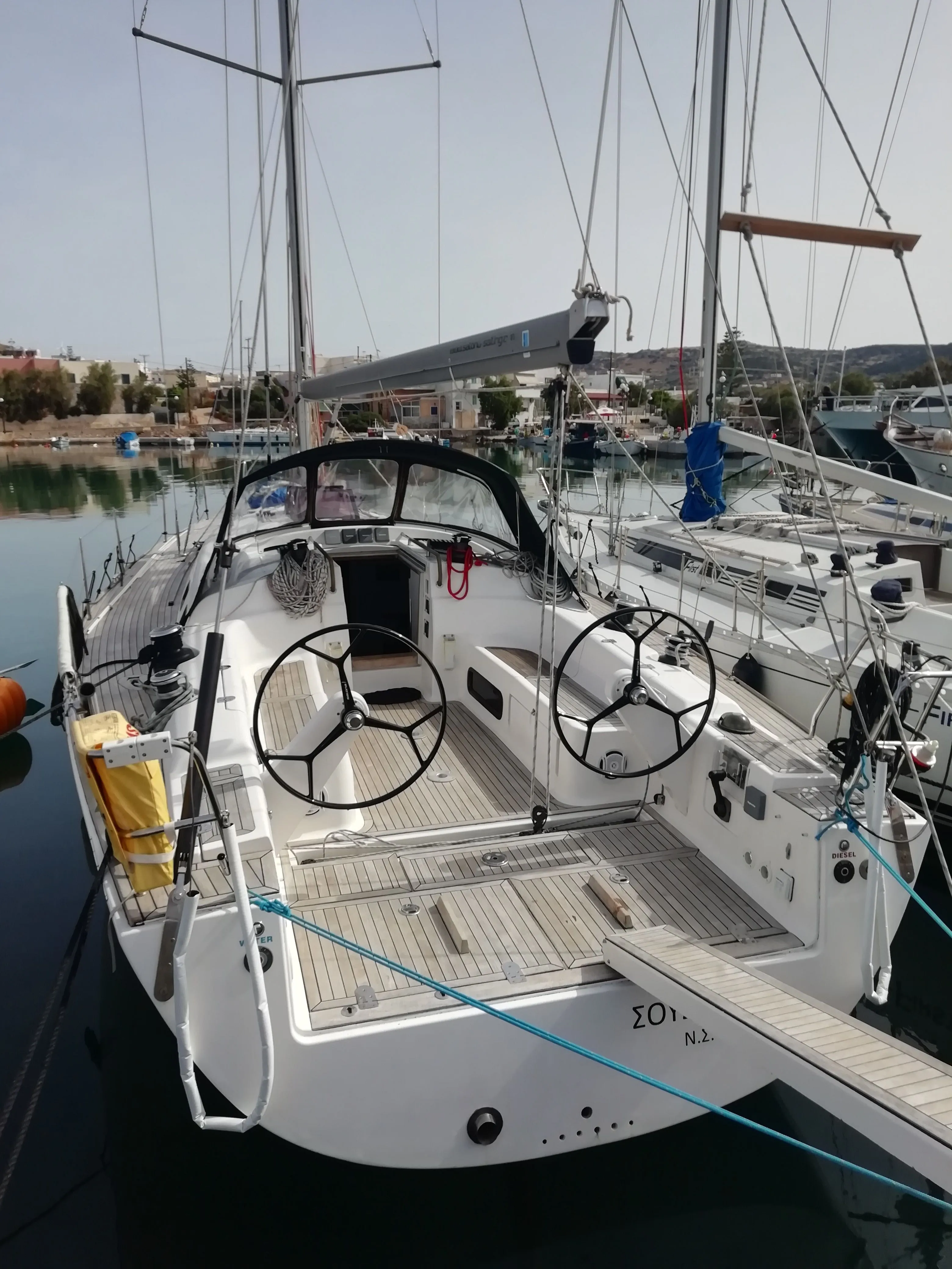 Explore Finikas on a 13.5m Rental Sailing Yacht