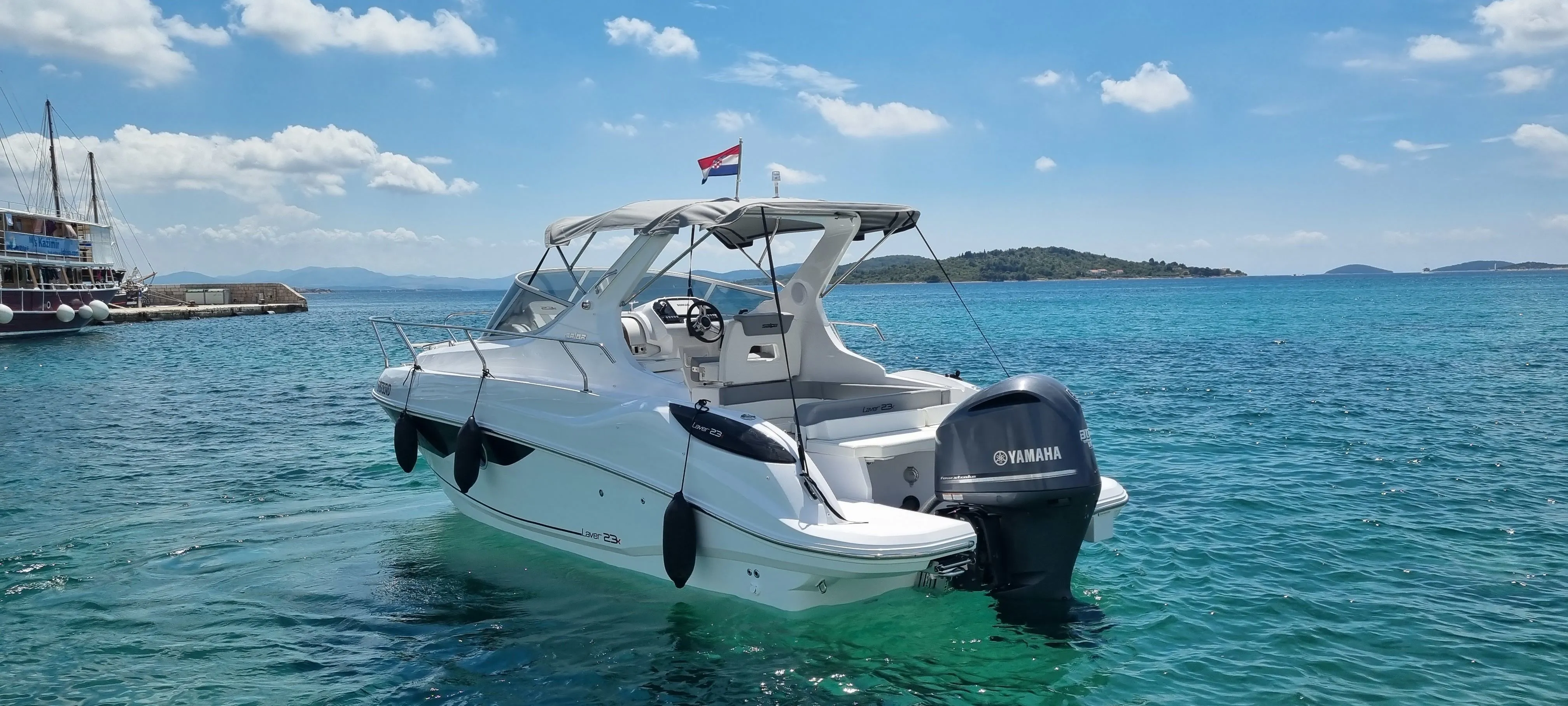 Explore Vodice on a 7.62m Rental Boat