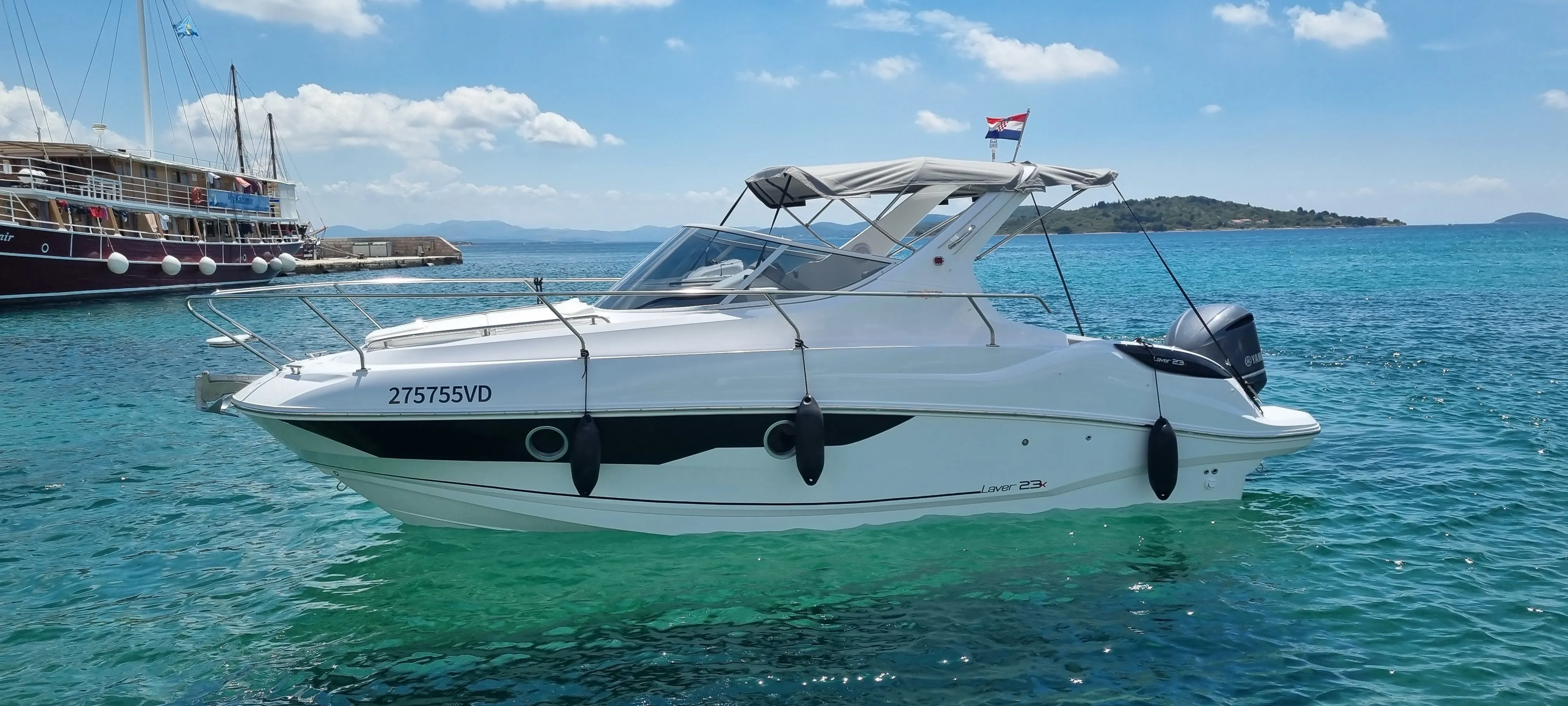 Explore Vodice on a 7.62m Rental Boat