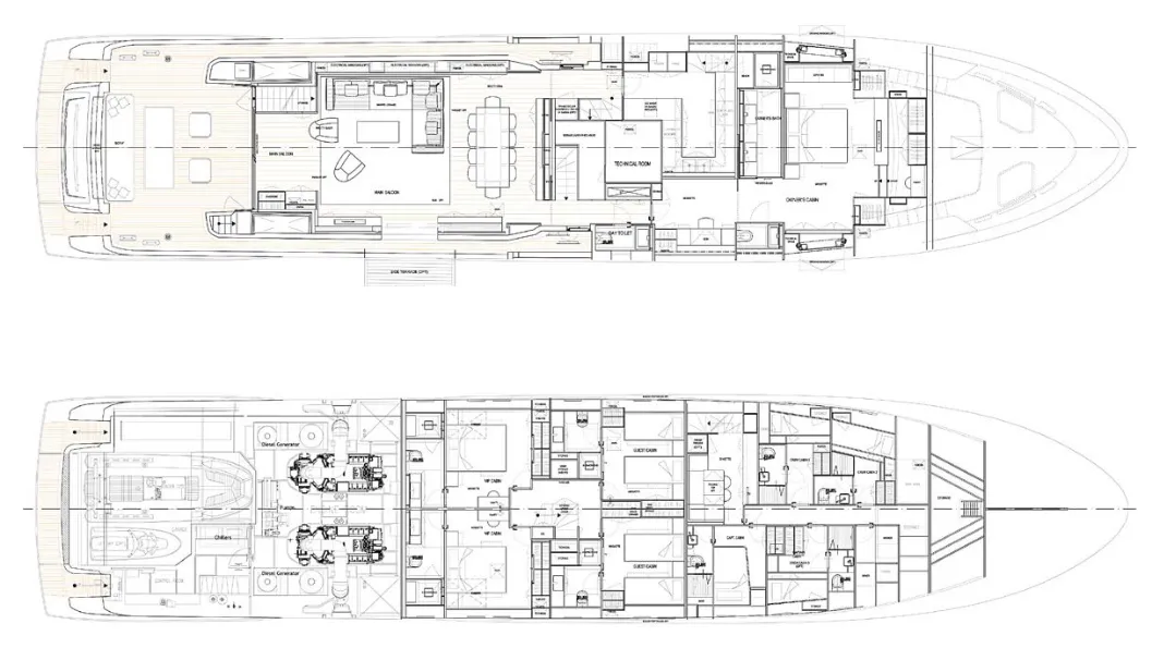 Charter a 36.5m Motor Yacht Sanlorenzo 118 in Pa Klok
