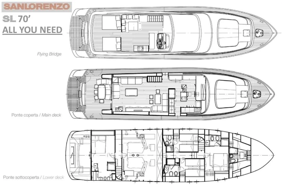 Explore Ajaccio on a 21.4m 3 Cabin Motor Yacht Rental