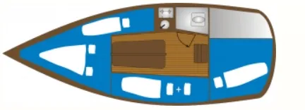 Explore Ruciane-Nida on a 6.6m Rental Sailing Yacht Sasanka 660