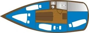 6.6m Ruciane-Nida 2 Cabin Sailing Yacht Hire