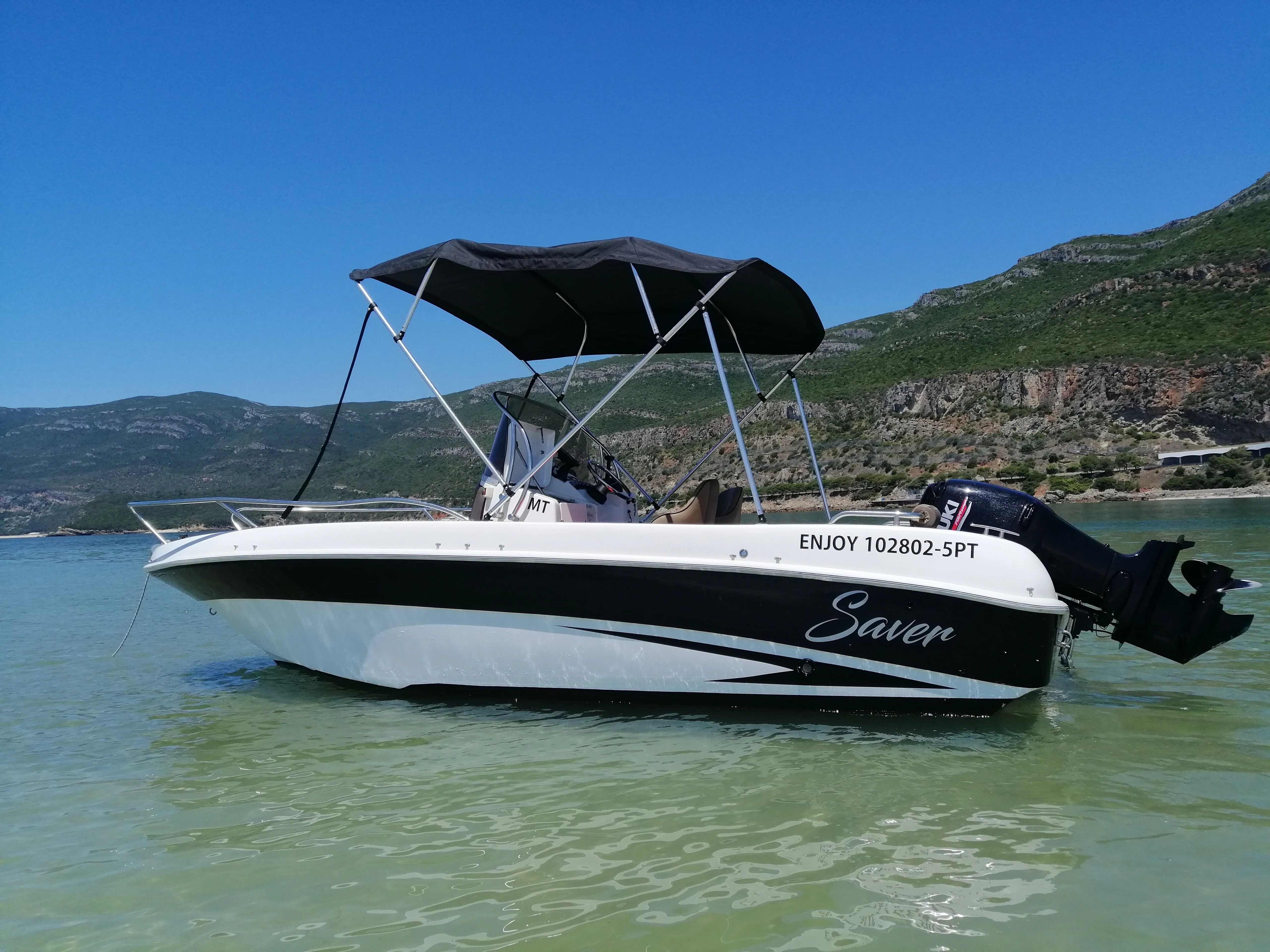 Explore Setúbal on a 5.8m Rental Motor Boat