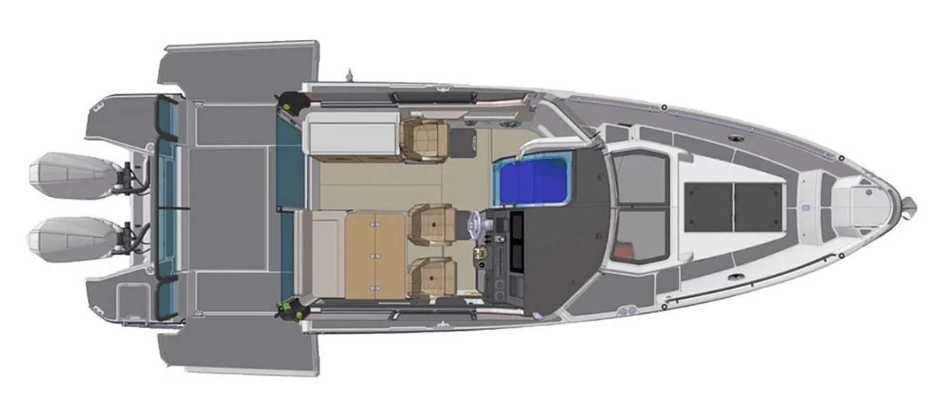 Explore Gouvia on a 10.28m Rental Motor Yacht Saxdor 320 GTC