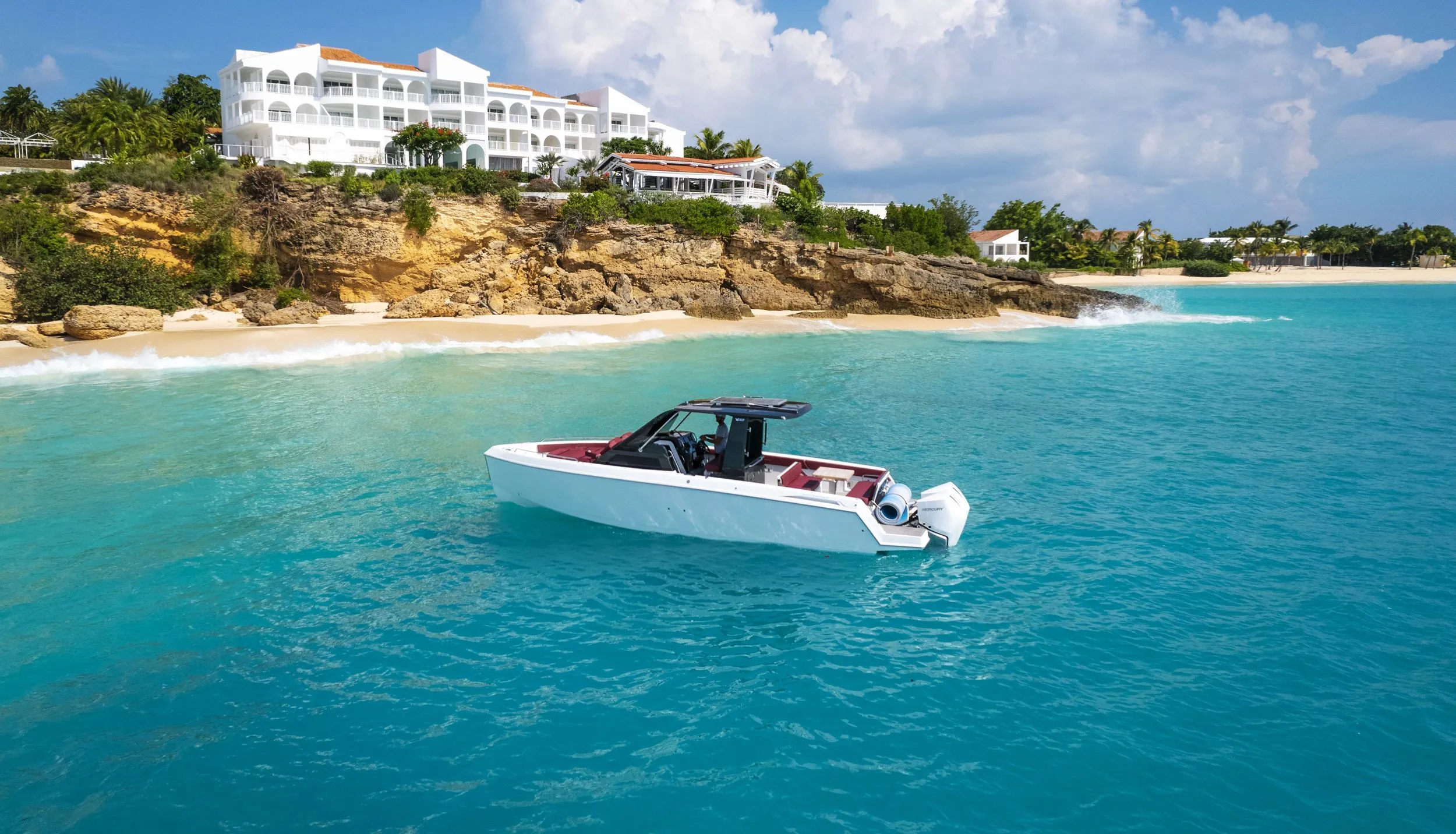 Explore Blowing Point on a 10.33m Rental Motor Yacht