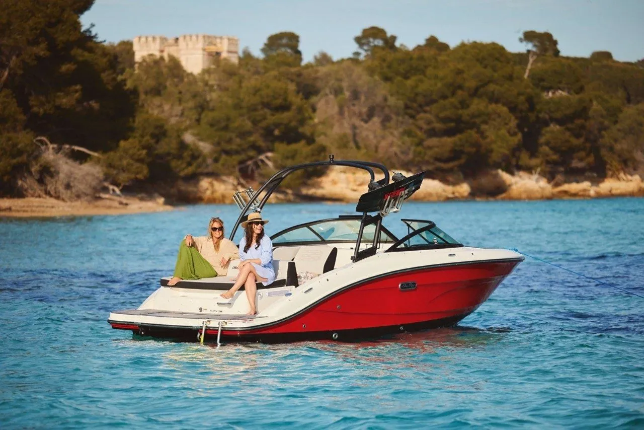 6.5м аренда моторная лодка Sea Ray 210 в Алькудия