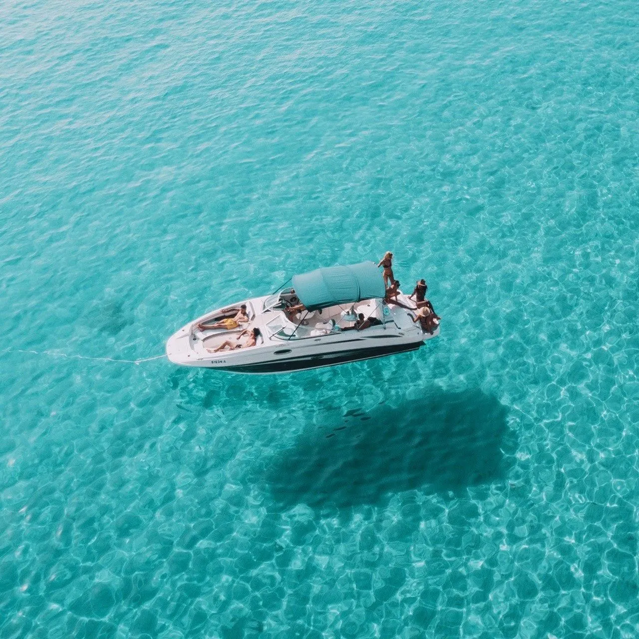 Explore Ibiza Town on a 8m Rental Motor Boat