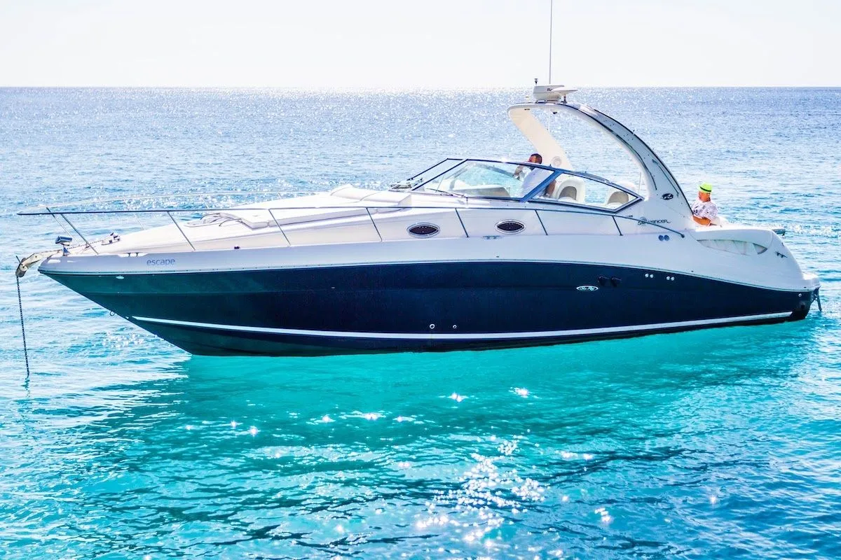 Explore Protaras on a 11.6m Rental Sea Ray 375