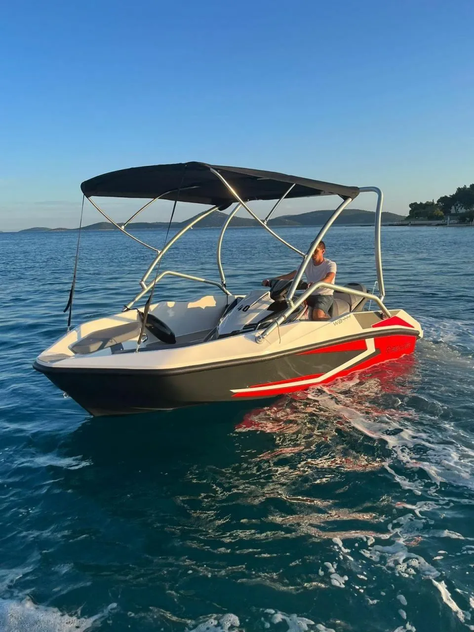Explore Vodice on a 4.44m Rental Sealver WB 444
