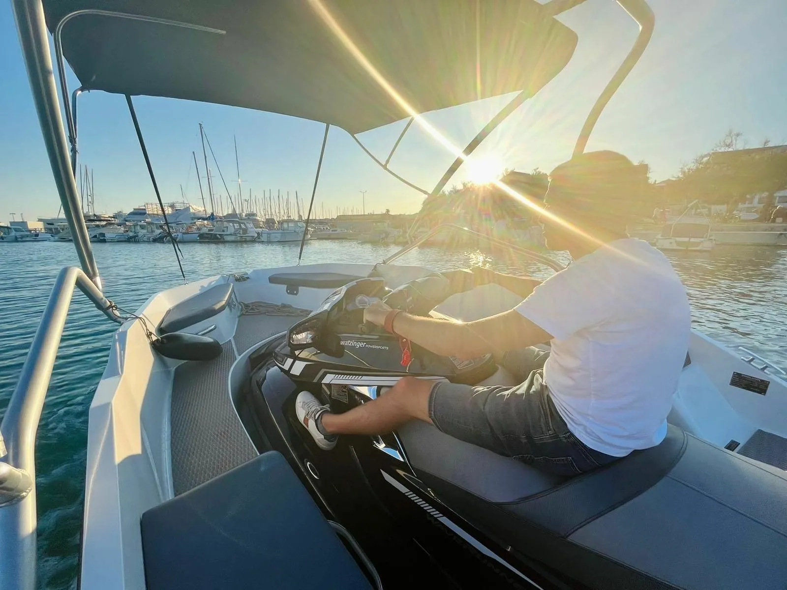 Explore Vodice on a 4.44m Rental Sealver WB 444