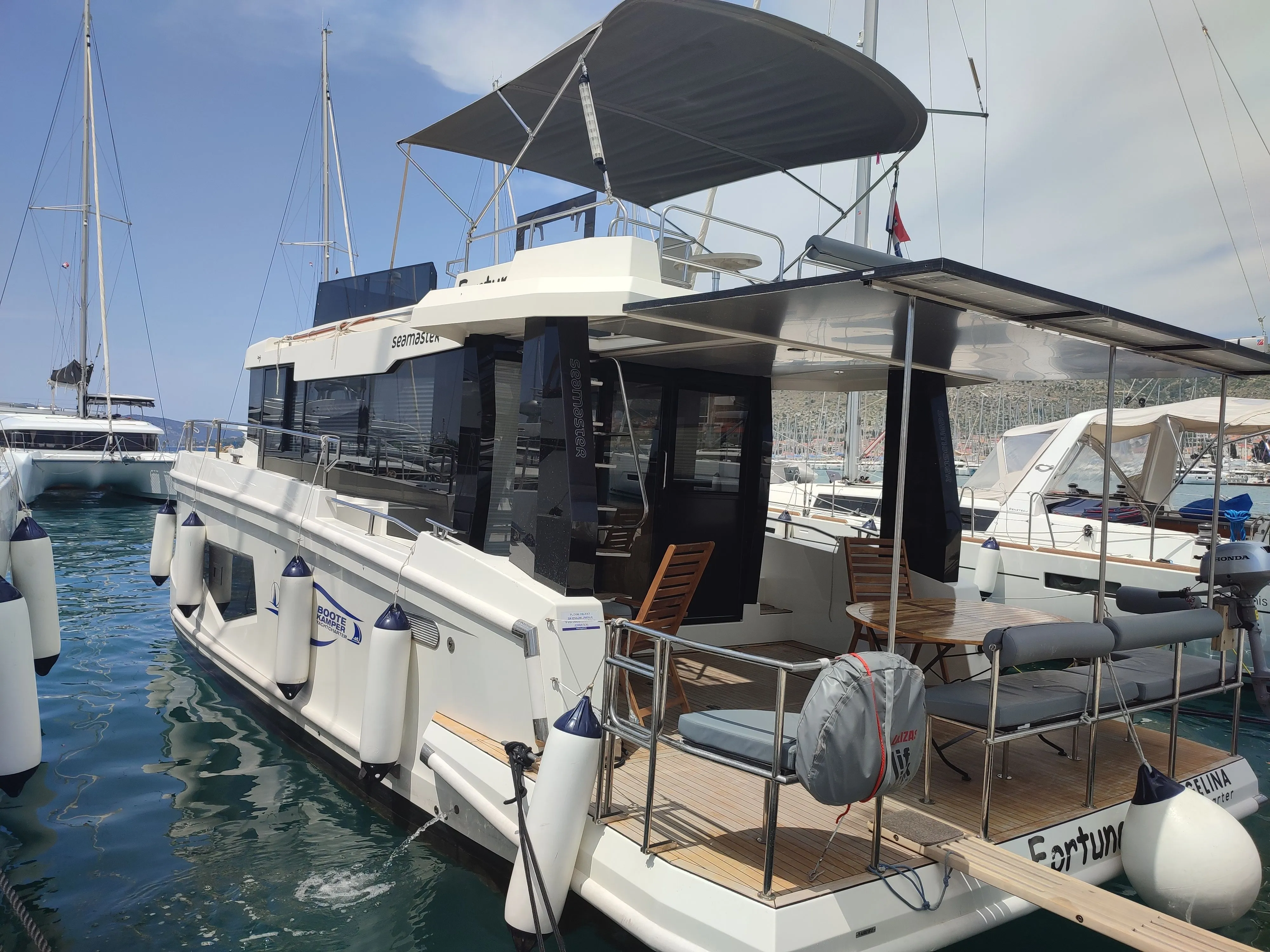 Explore Trogir on a 13.5m 4 Cabin Motor Yacht Rental