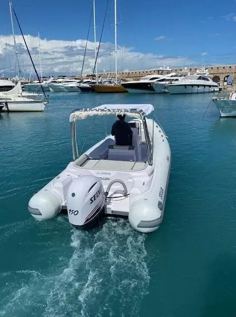 Explore Antibes on a 6.5m Rental Motor Boat Selva 650