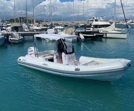 Explore Antibes on a 6.5m Rental Motor Boat Selva 650