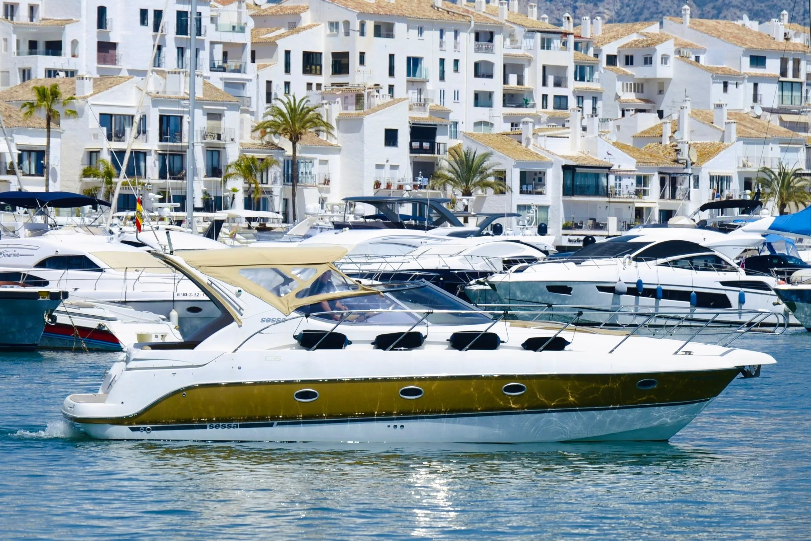 Charter a 12m 2 Cabin Motor Yacht in Marbella
