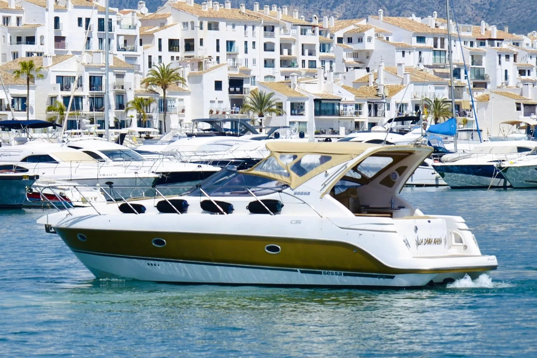 Charter a 12m 2 Cabin Motor Yacht in Marbella