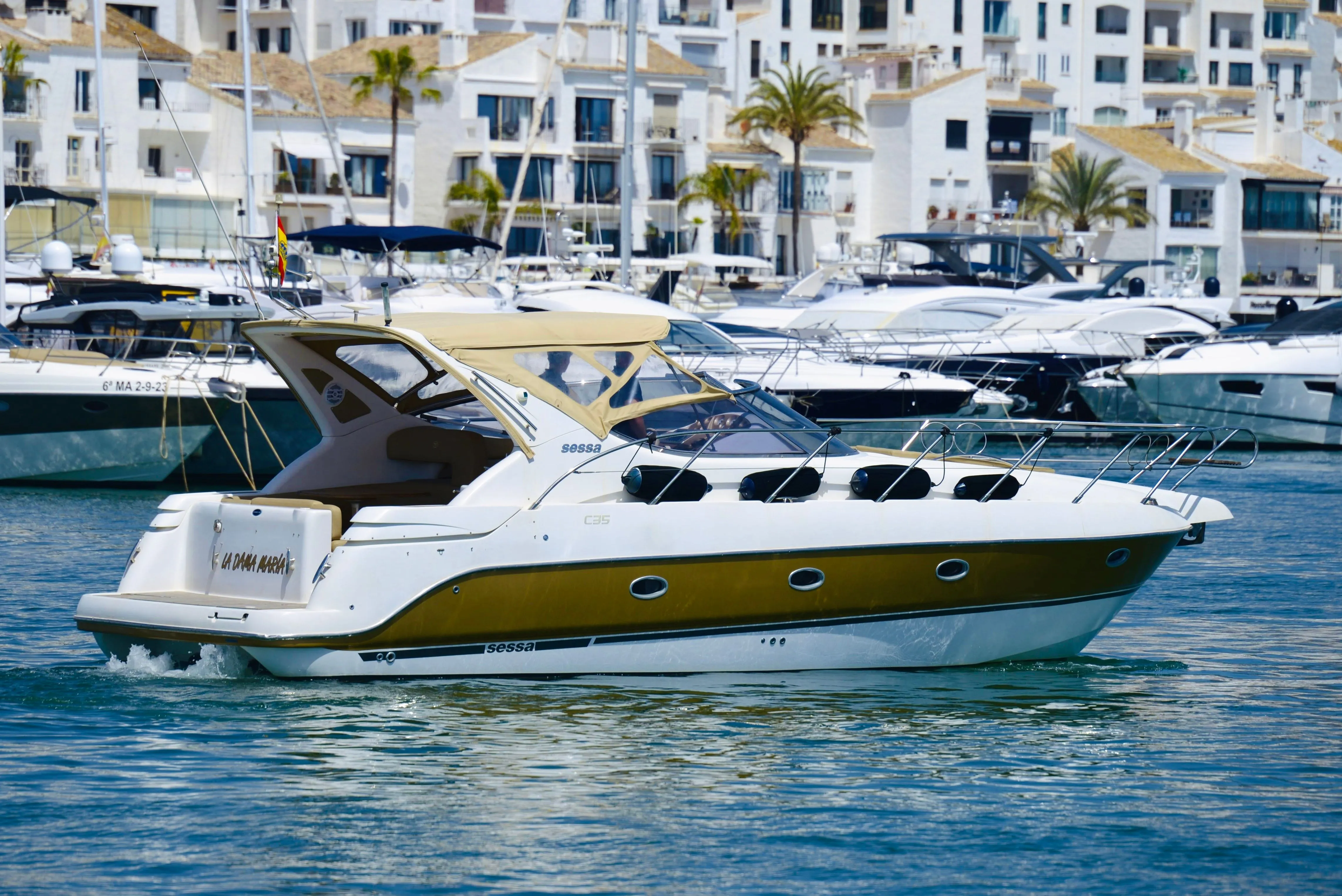 Charter a 12m 2 Cabin Motor Yacht in Marbella