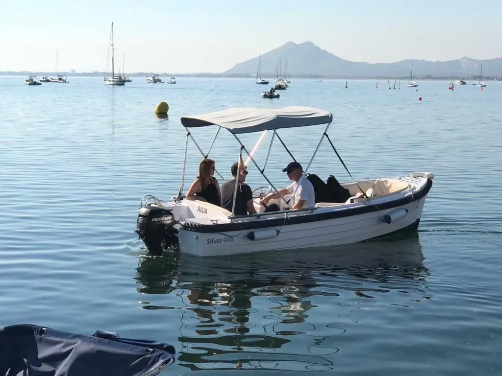 5m Port de Pollensa Motor Boat Silver 500 Hire