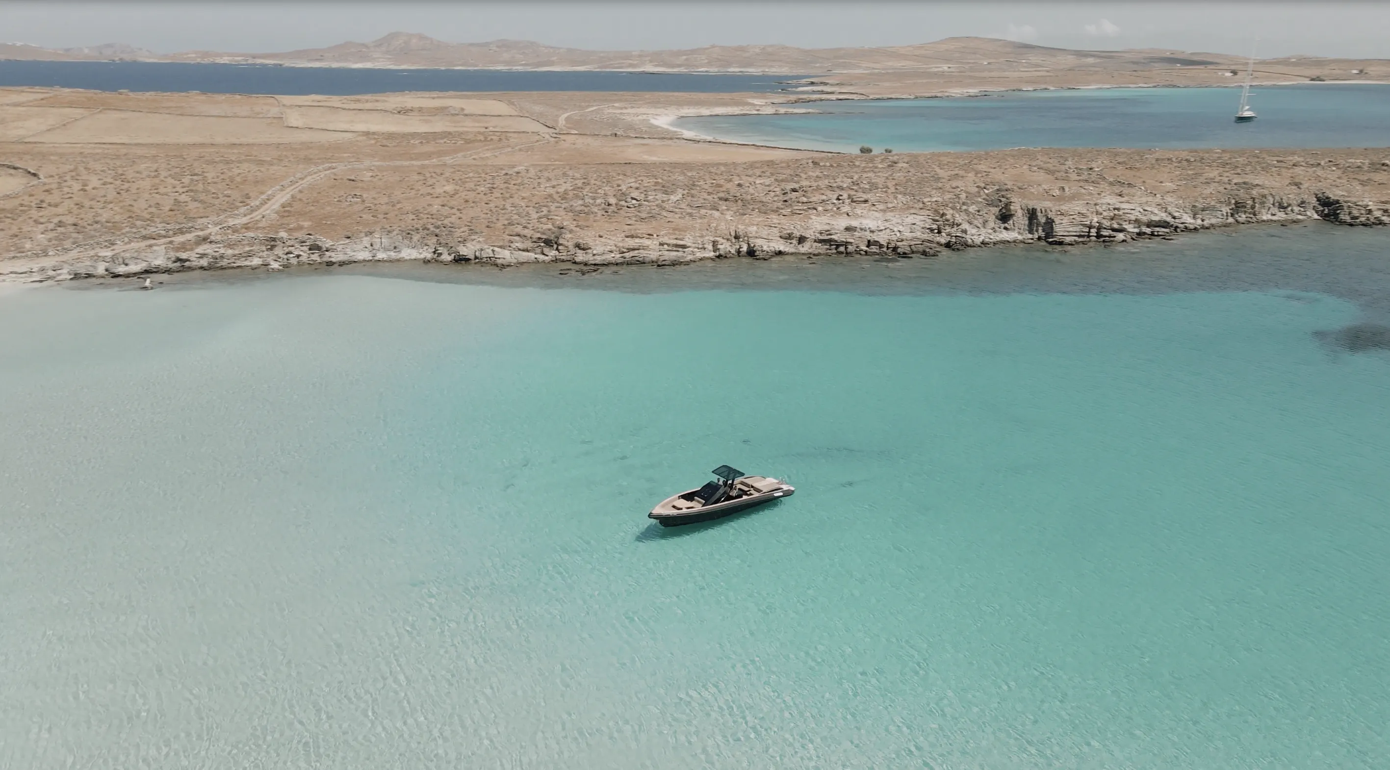 Explore Mykonos City on a 12m Rental Boat