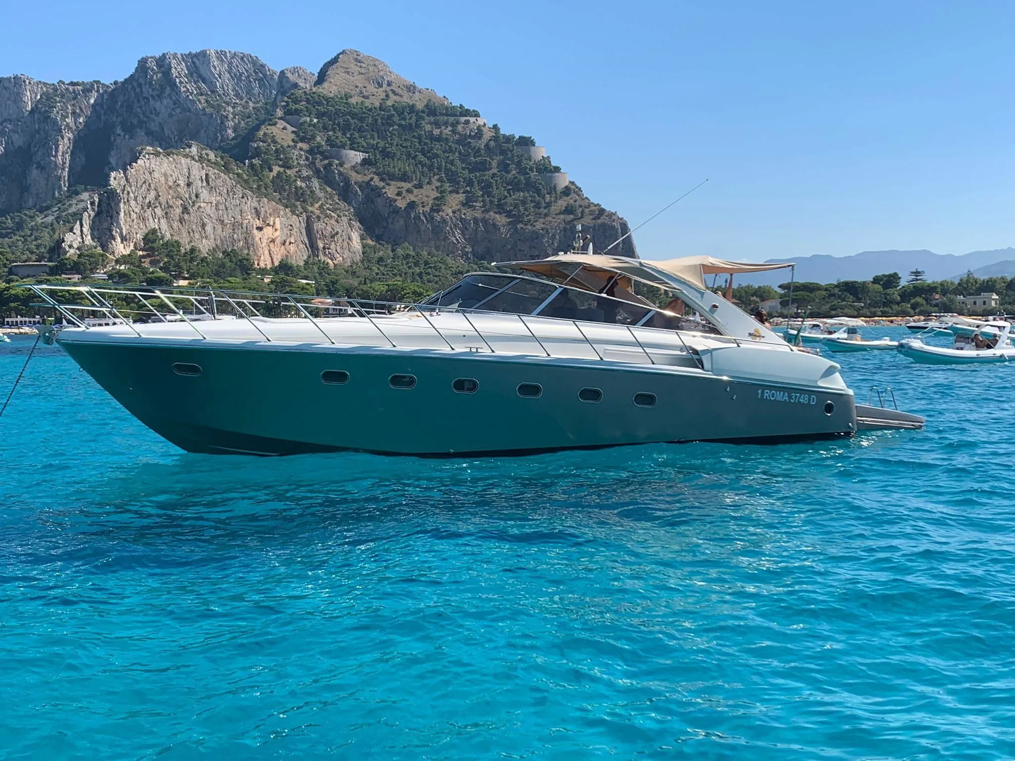 Explore Palermo on a 15m Solare Blade 50 Motor Yacht Rental