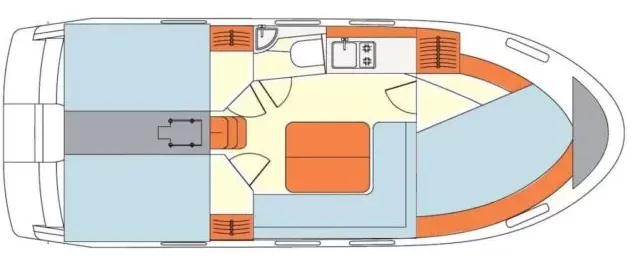 Rent a 9.1m 3 Cabin House Boat in Gizycko