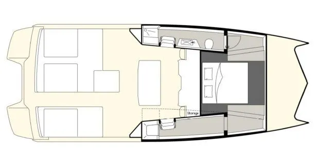 Charter a 13.3m Power Catamaran Sunreef 40 Open in Theologos