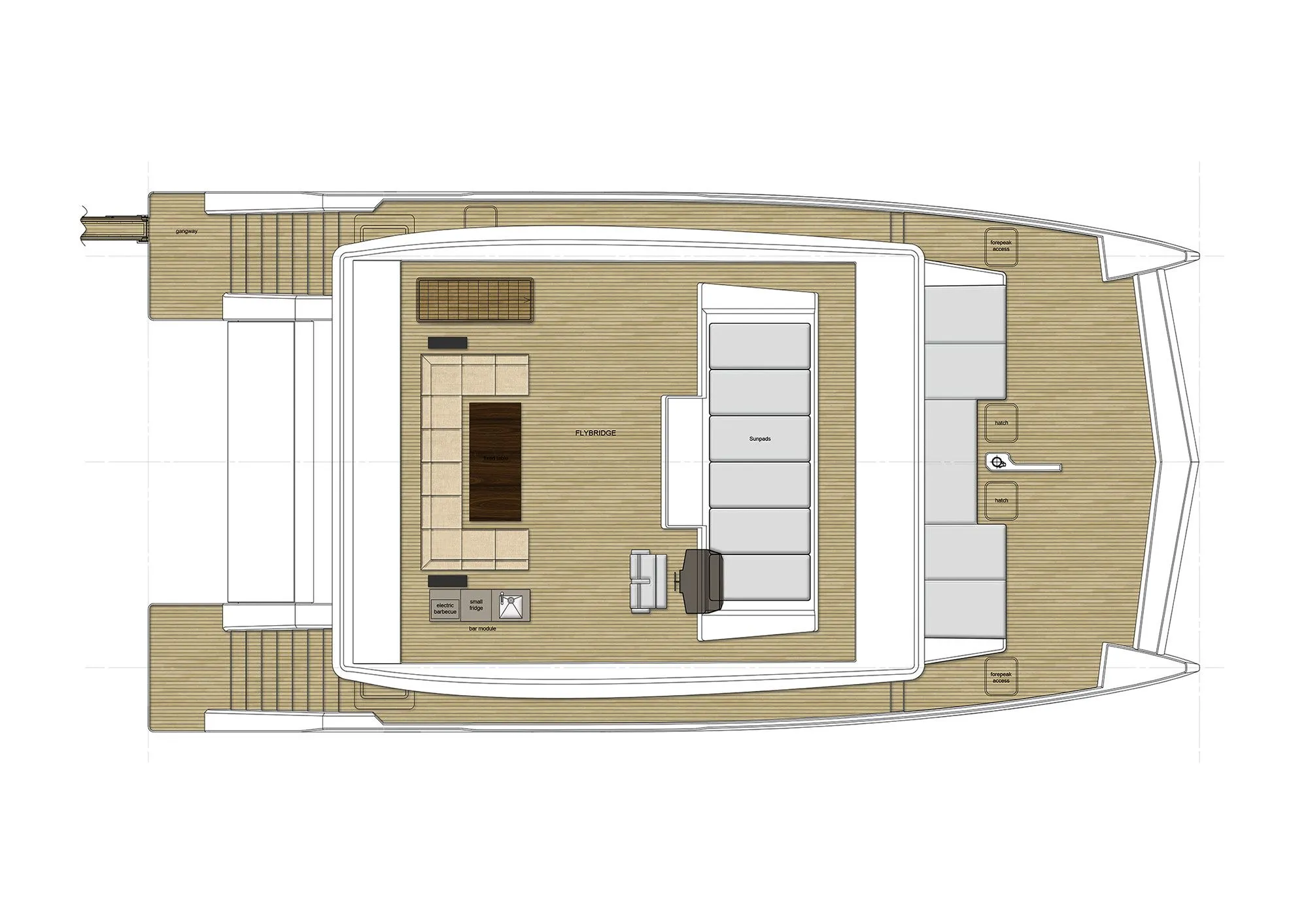 20.5m San Juan Power Catamaran Sunreef 68 Hire