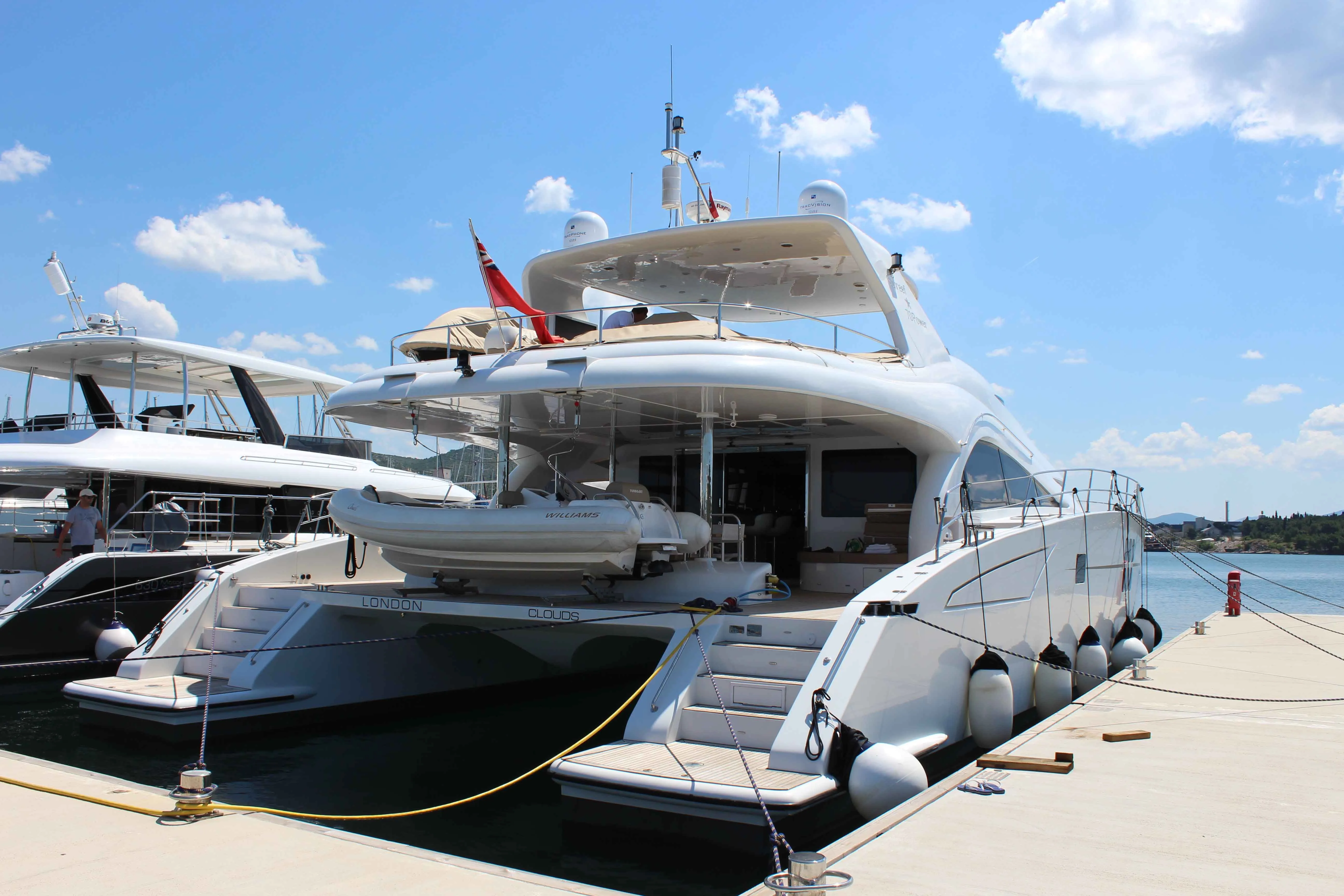 Explore Šibenik on a 21.4m Rental Power Catamaran