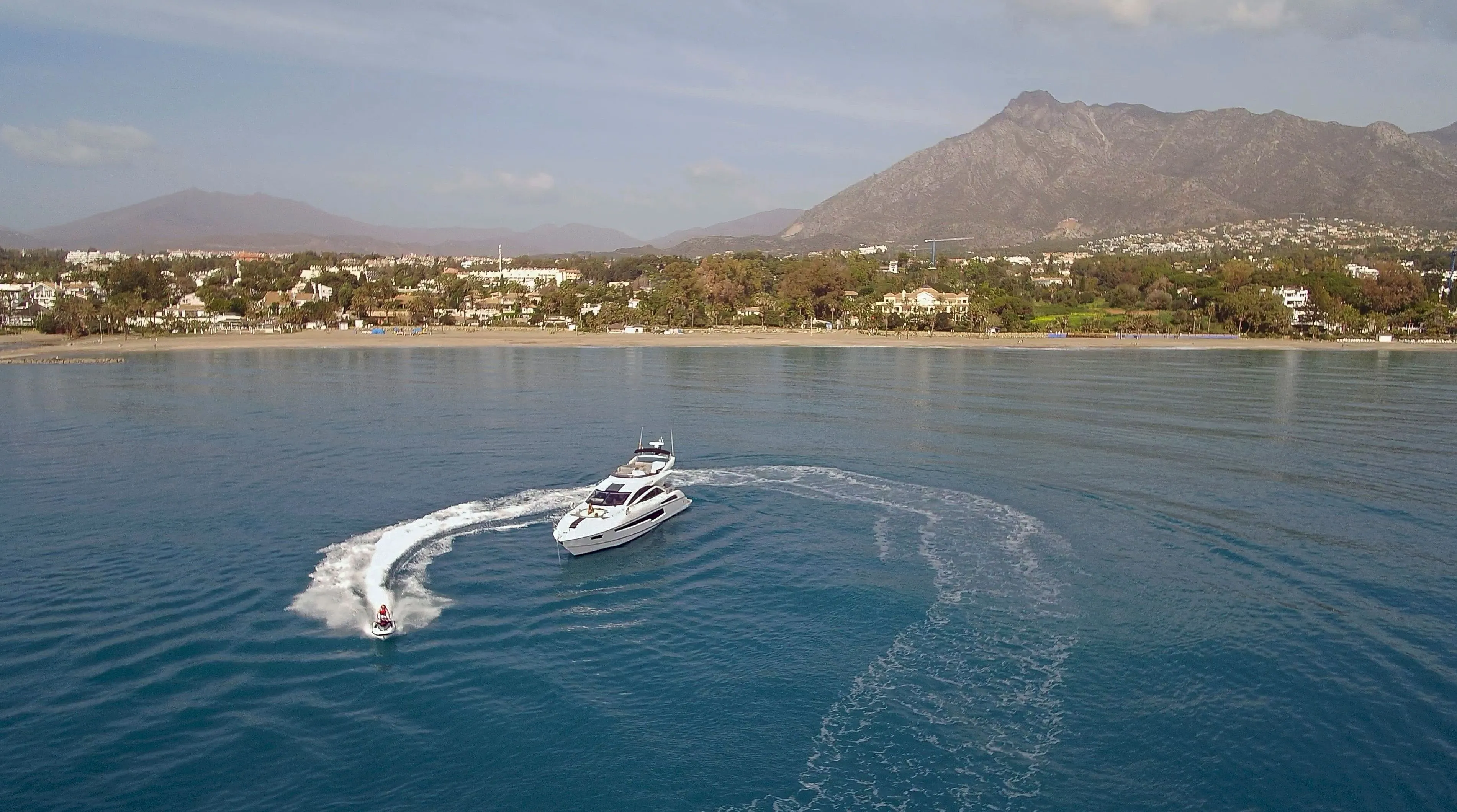 Explore Marbella on a 21.7m 3 Cabin Motor Yacht Rental