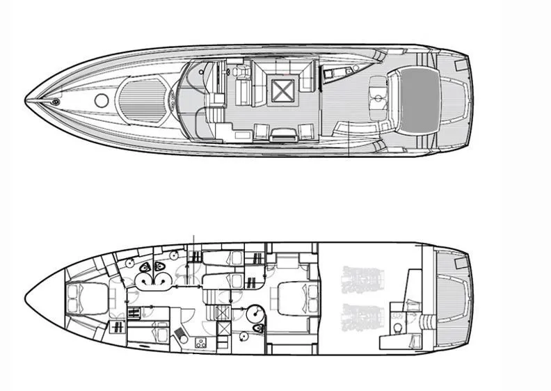 Rent a 21.6m Motor Yacht Sunseeker 72 in La Spezia