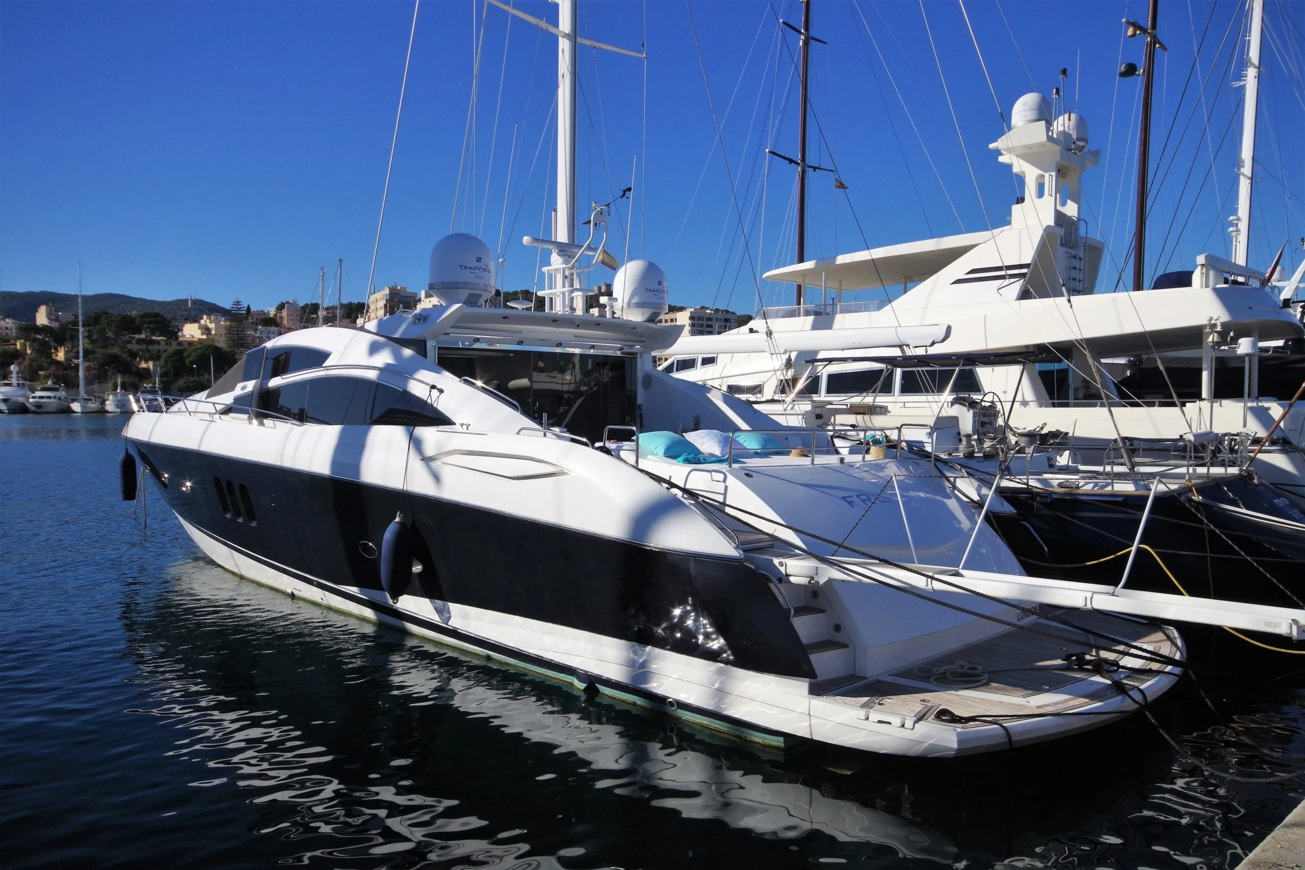 Explore Olbia on a 25m Rental Sunseeker 82