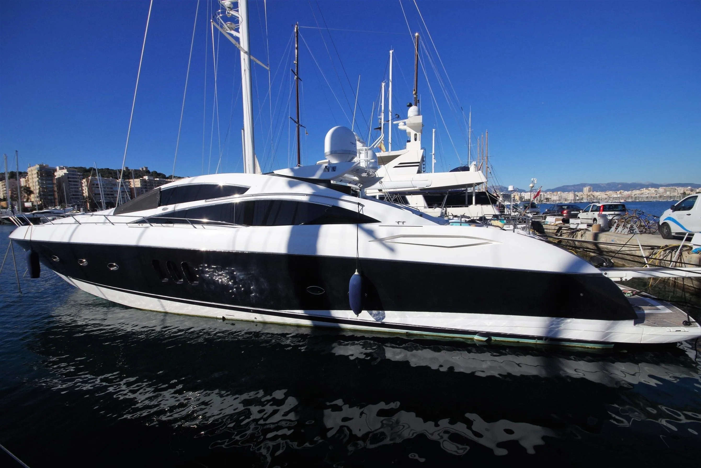 Explore Olbia on a 25m Rental Sunseeker 82