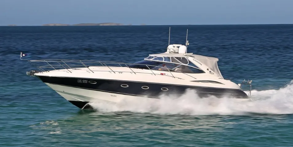 Explore Golfe-Juan on a 14.5m Rental Motor Yacht Sunseeker Camargue 44