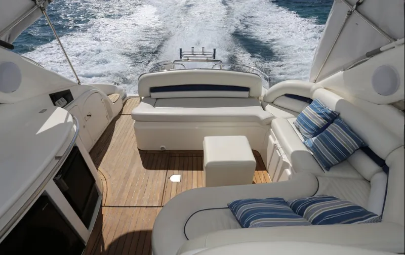 Explore Golfe-Juan on a 14.5m Rental Motor Yacht Sunseeker Camargue 44