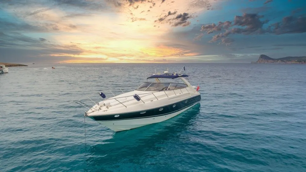 Explore Sant Antoni de Portmany on a 15.43m Rental Motor Yacht