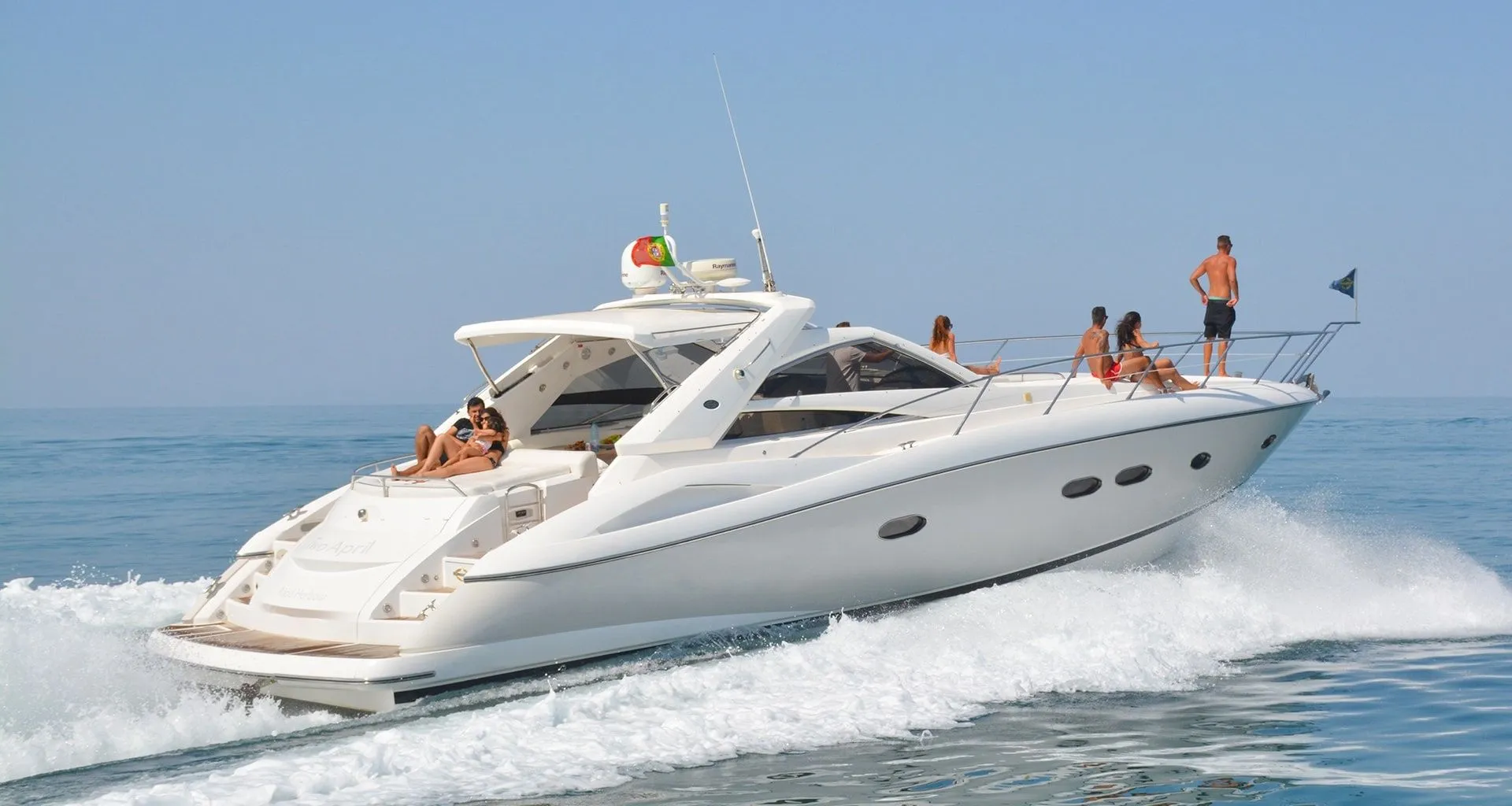 Explore Vilamoura on a 16.21m Rental Motor Yacht