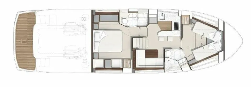16.48m Split Motor Yacht Sunseeker Predator 50 Hire