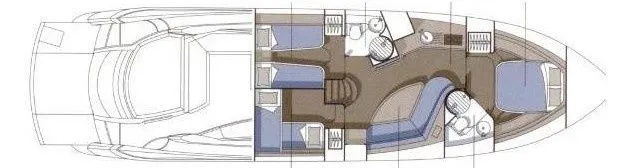 Explore Sant Antoni de Portmany on a 17.5m Rental Sunseeker Predator 55
