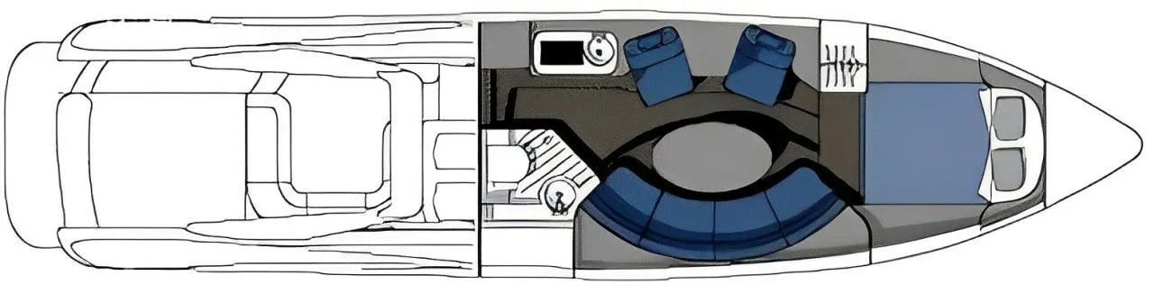 15.3m Cannes Motor Boat Sunseeker Superhawk 48 Hire