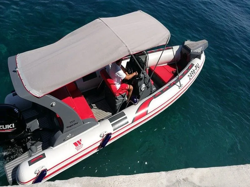 Explore Trogir on a 7.5m Rental Motor Boat Tiger Marine 750