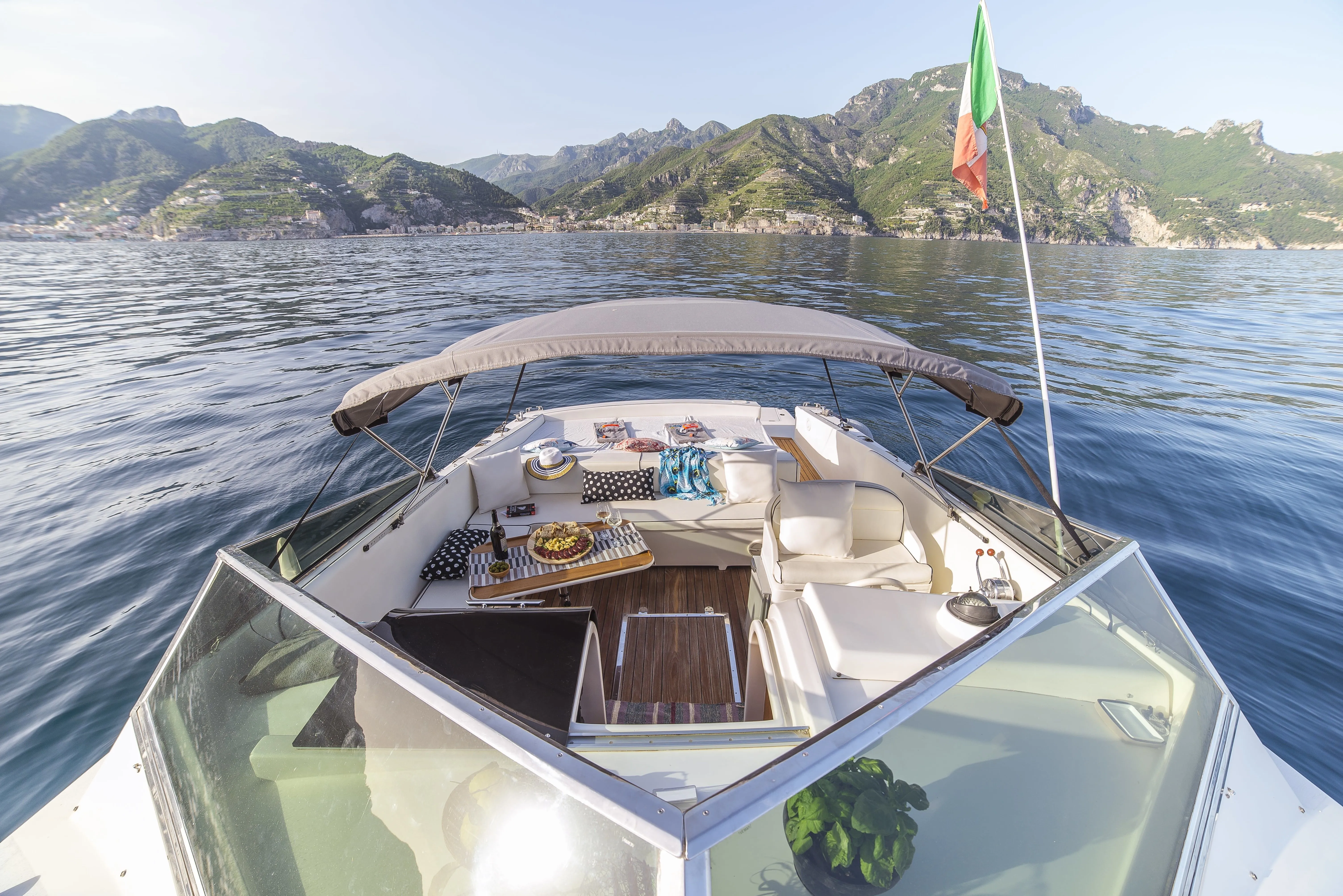 Explore Maiori on a 11.7m Tornado 38 Motor Yacht Rental