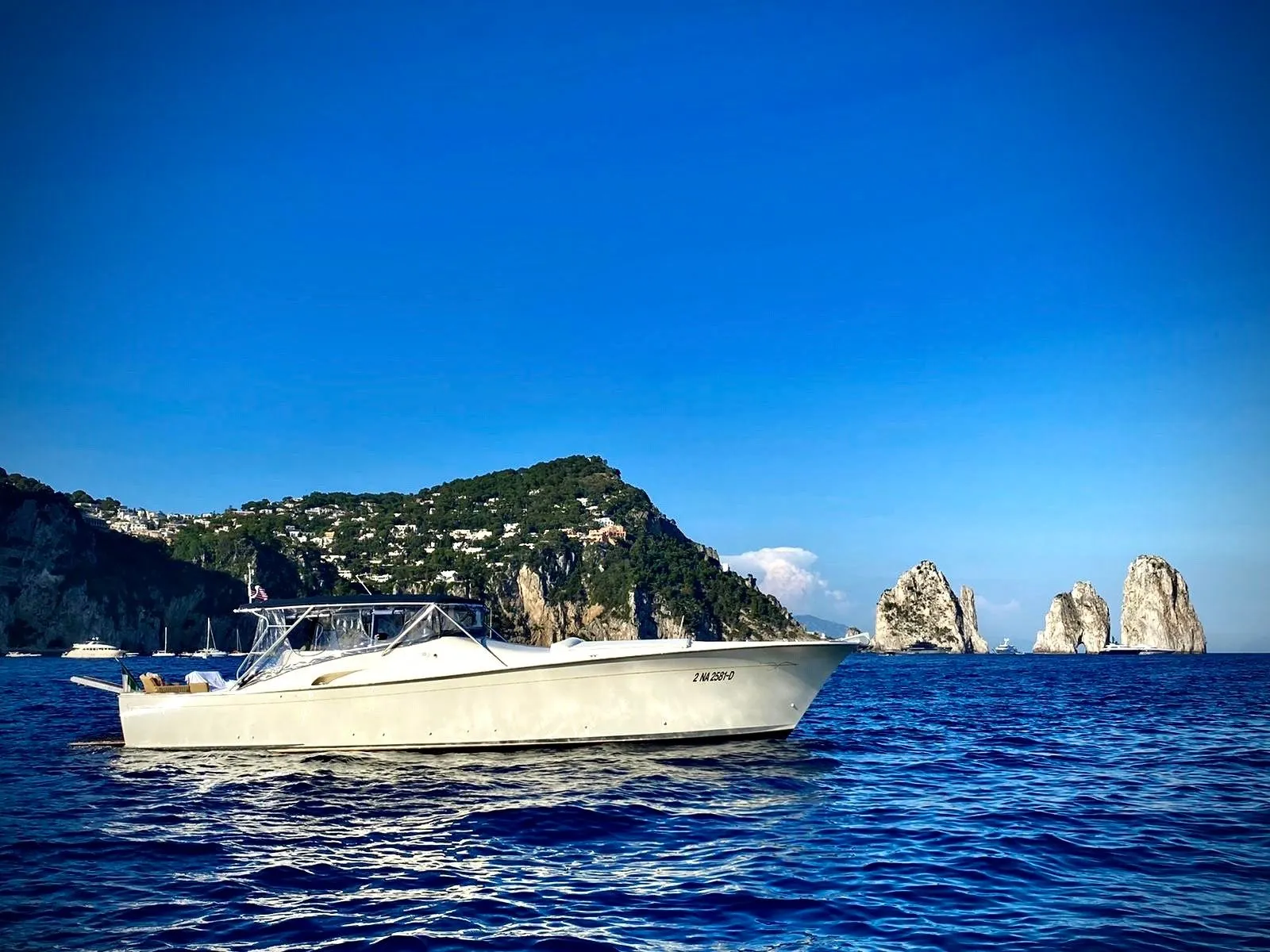 Explore Naples on a 15m Rental Motor Yacht Tornado 50