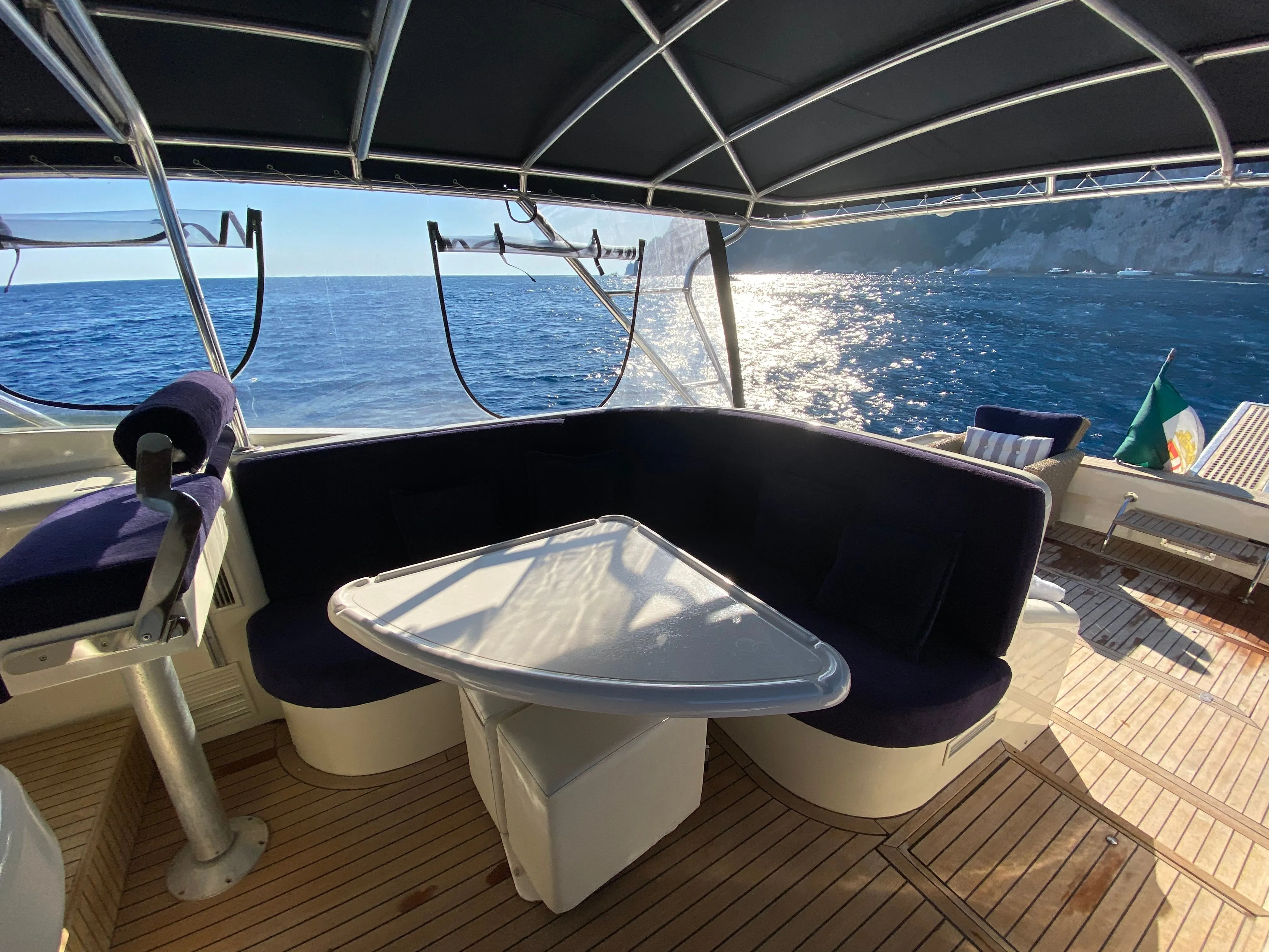 Explore Naples on a 15m Rental Motor Yacht Tornado 50