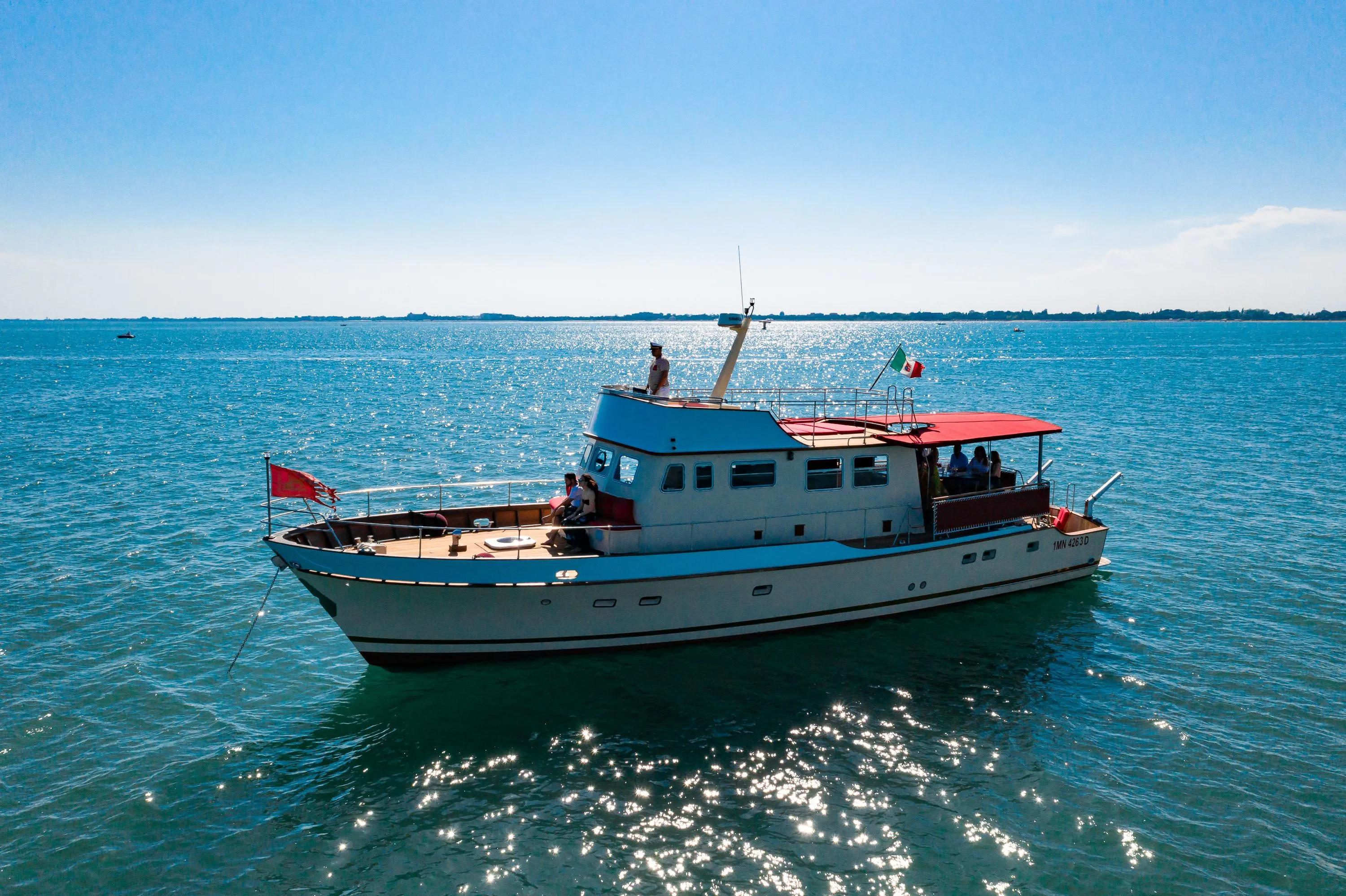 Explore Venice on a 18m Rental Trawler 68