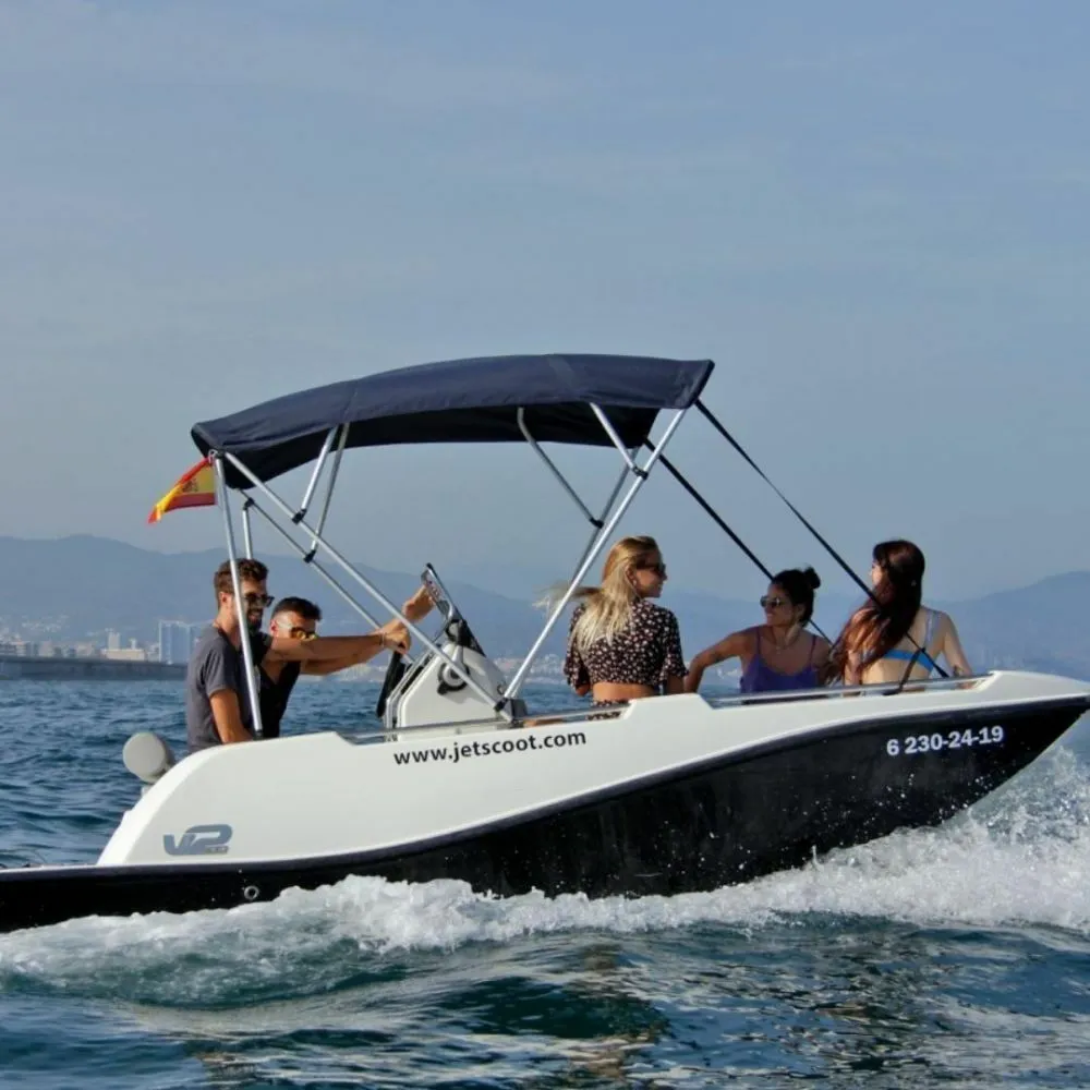 Explore Barcelona on a 5m Rental Motor Boat V2 5.0