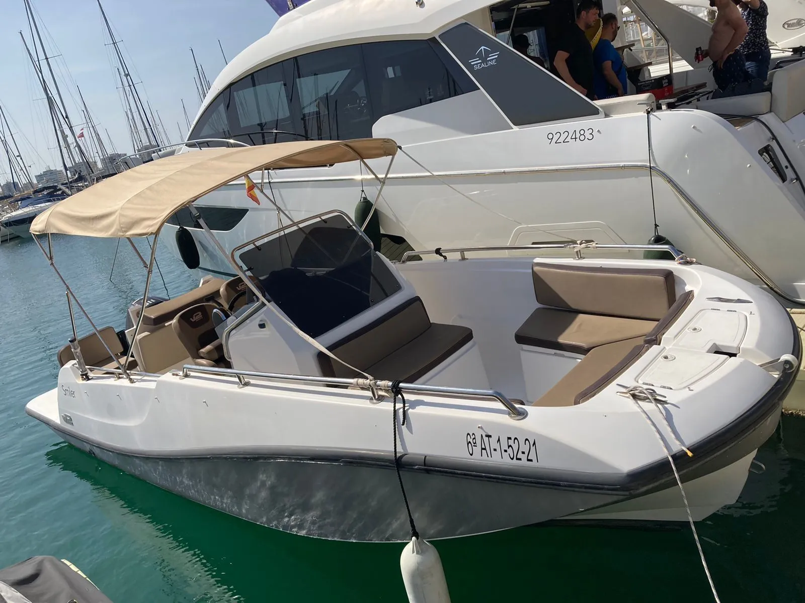 Explore Torrevieja on a 7m V2 7.0 Motor Boat Rental