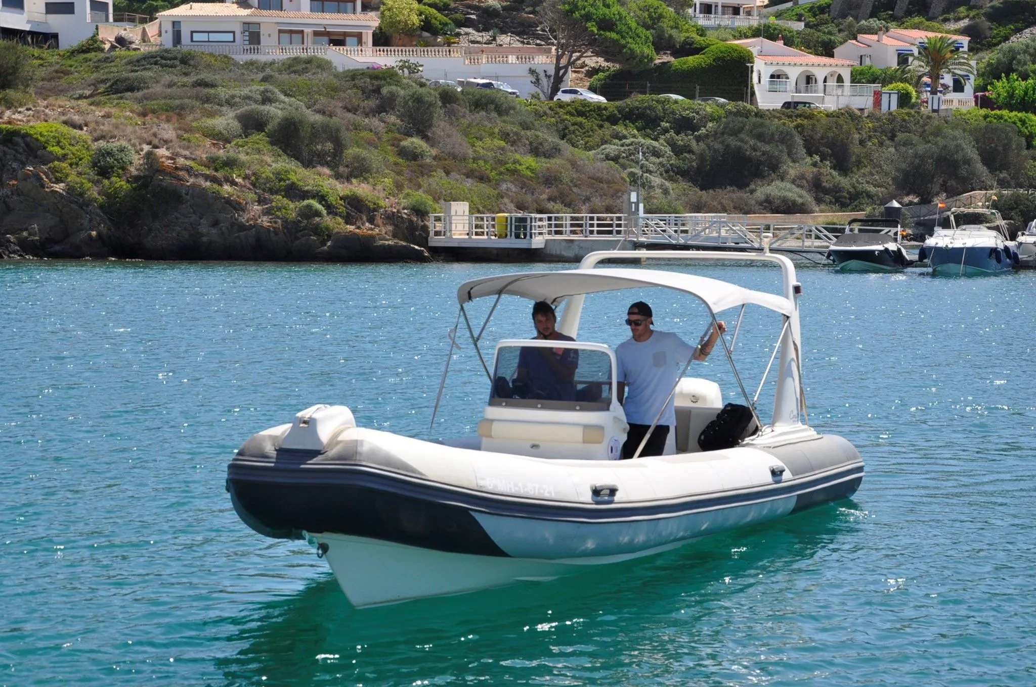 Explore Mahón on a 7.5m Rental Motor Boat