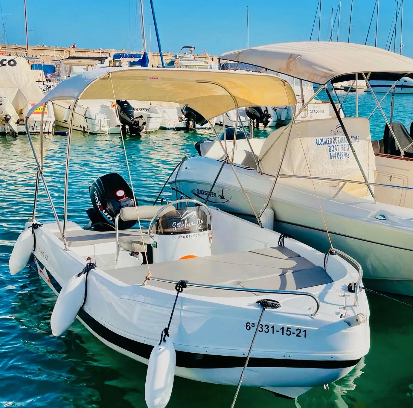 Rent a 4.5m Voraz 450 in Benalmádena