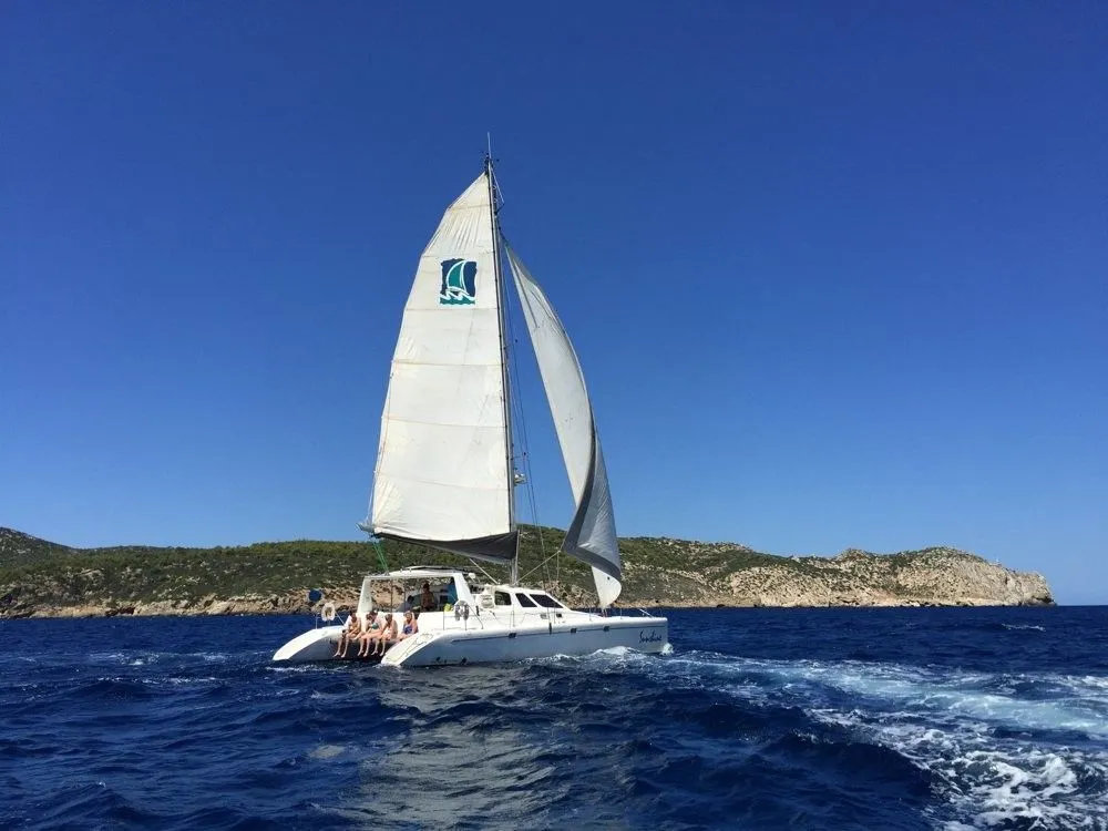 Explore Port d'Andratx on a 13.65m Voyage 440 Catamaran Rental