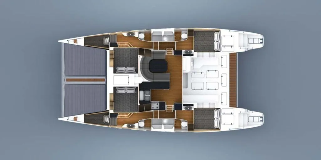 Charter a 15.1m 6 Cabin Catamaran in Ribishi